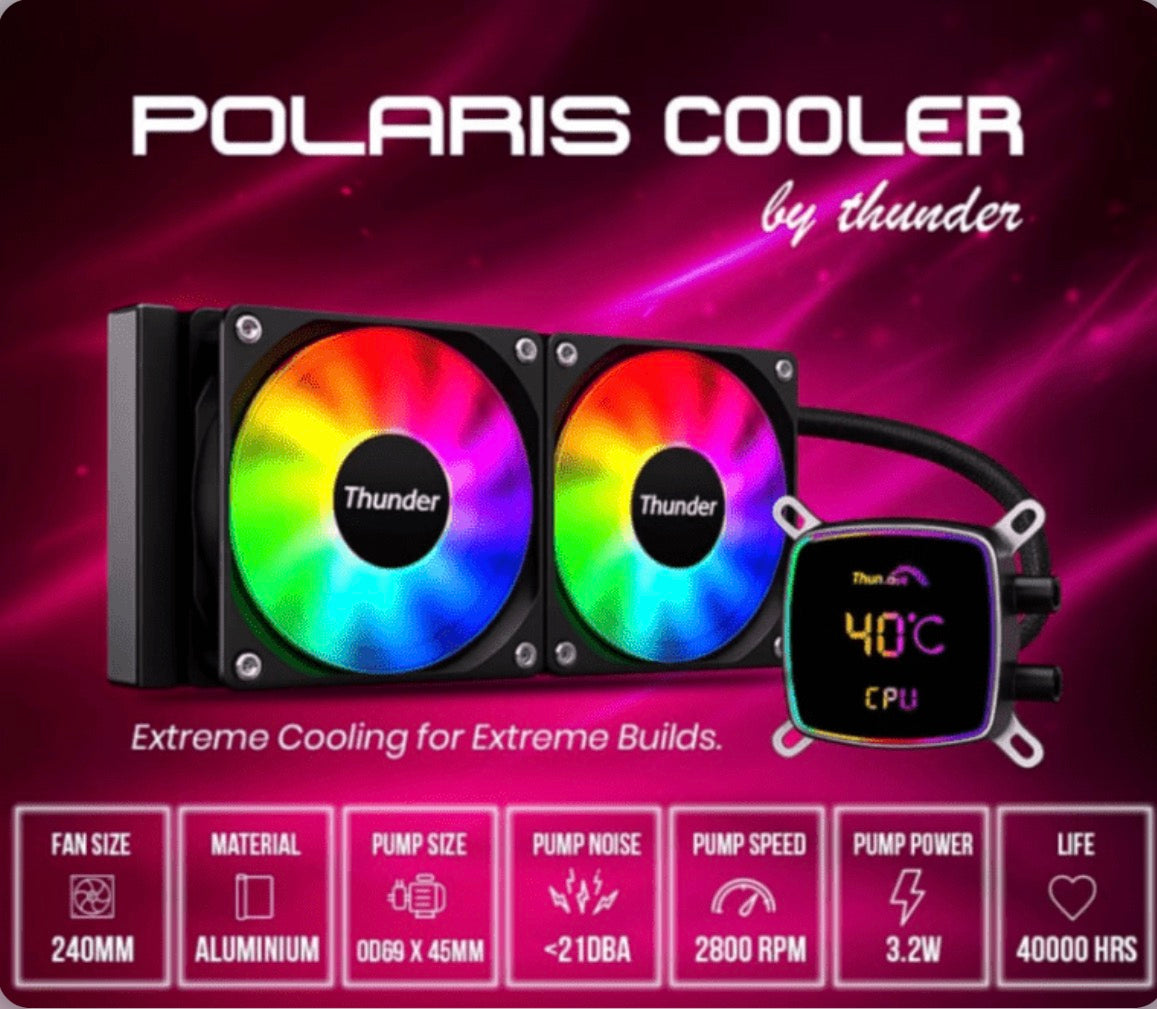 Thunder POLARIS 240mm RGB Liquid CPU Cooler
