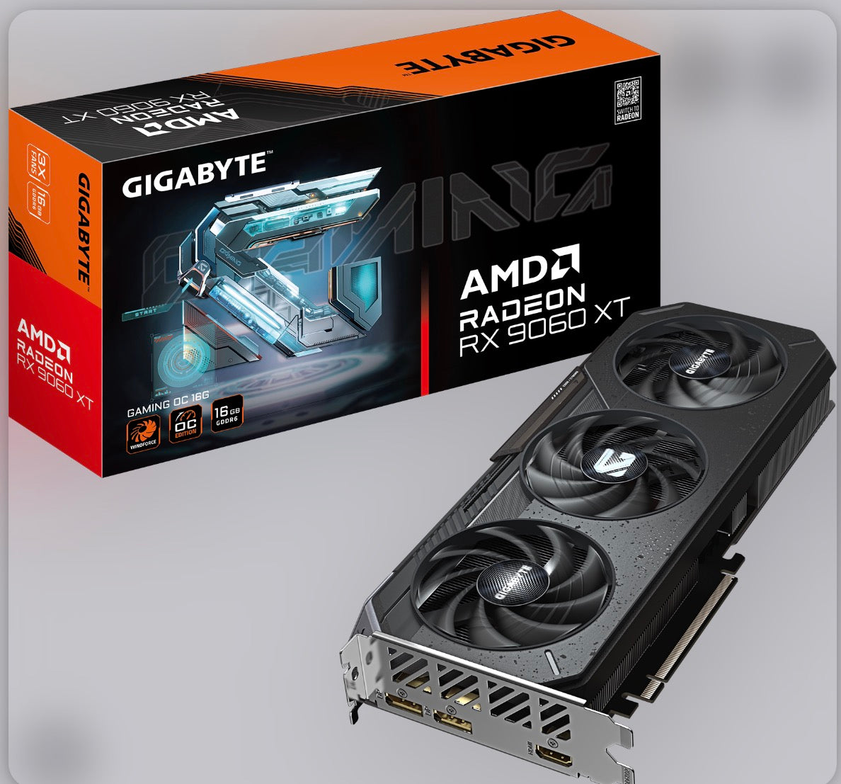 GIGABYTE AMD Radeon RX 9060 XT Gaming OC 16G